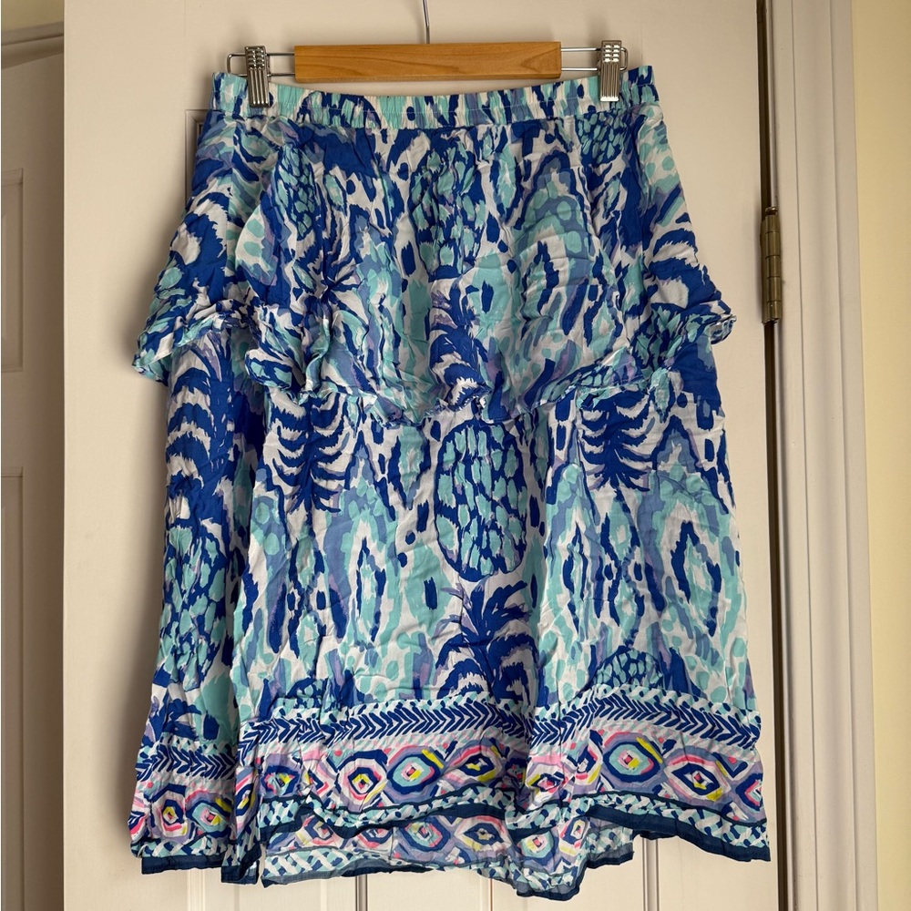 Lilly Pulitzer and White Pineapple Engineered  Dress Size S